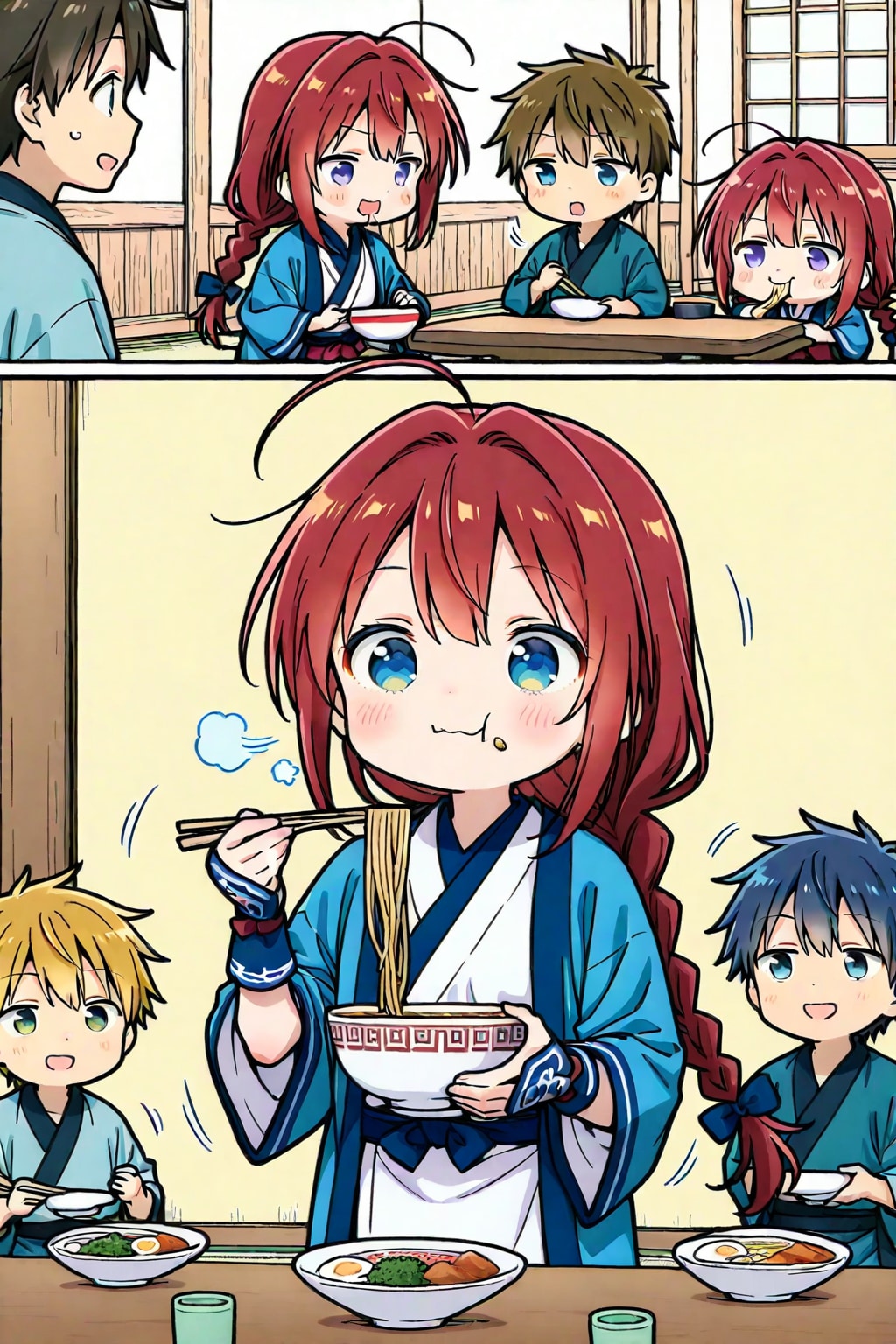 コロボックル達はラーメンを食べる！