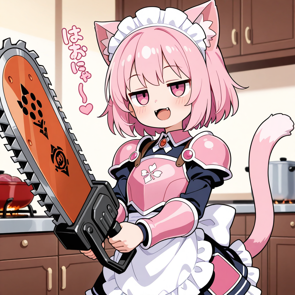 さぁ、御主人さみゃに美味しい料理を作るにゃ！！