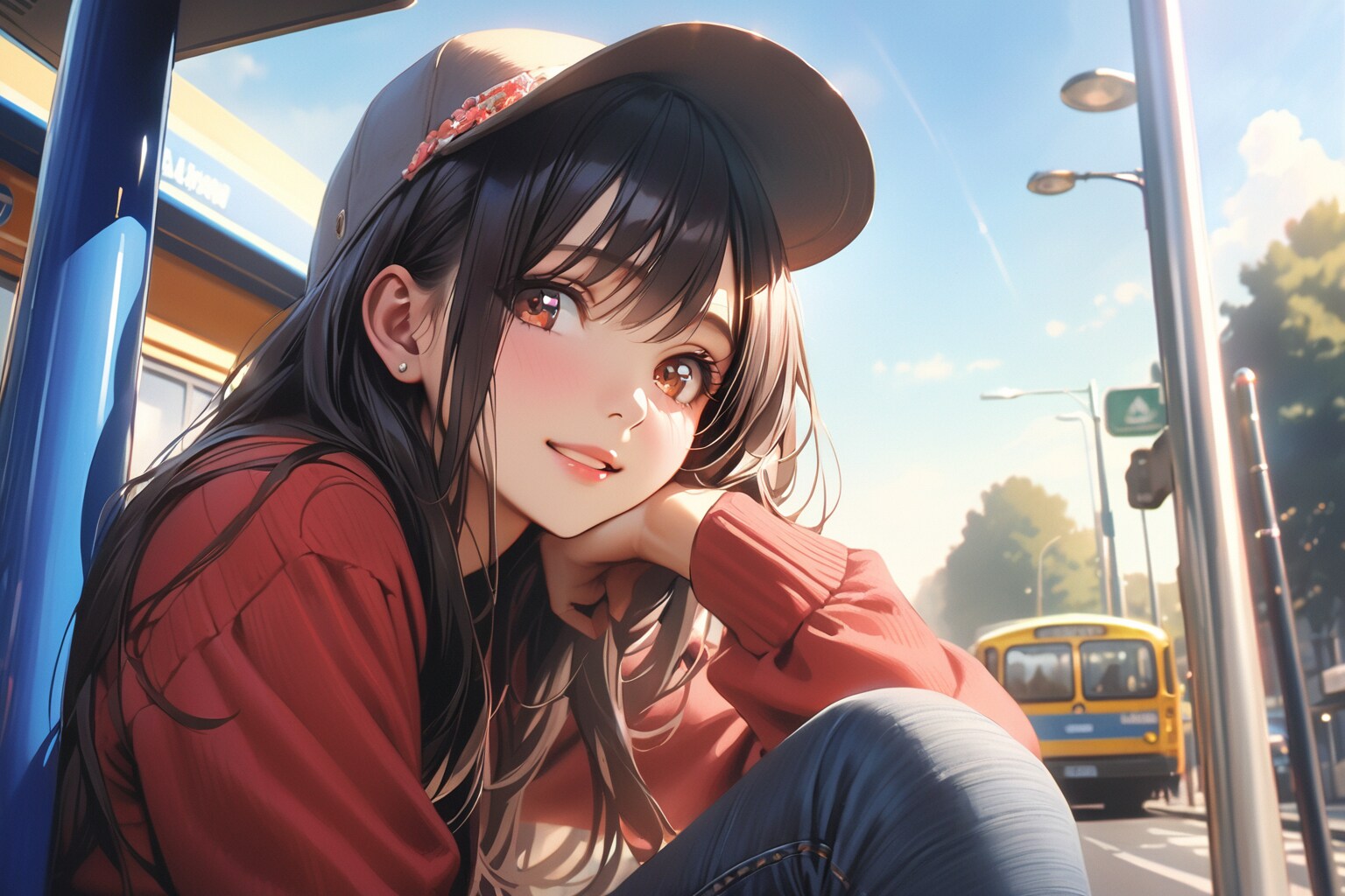 はじける笑顔