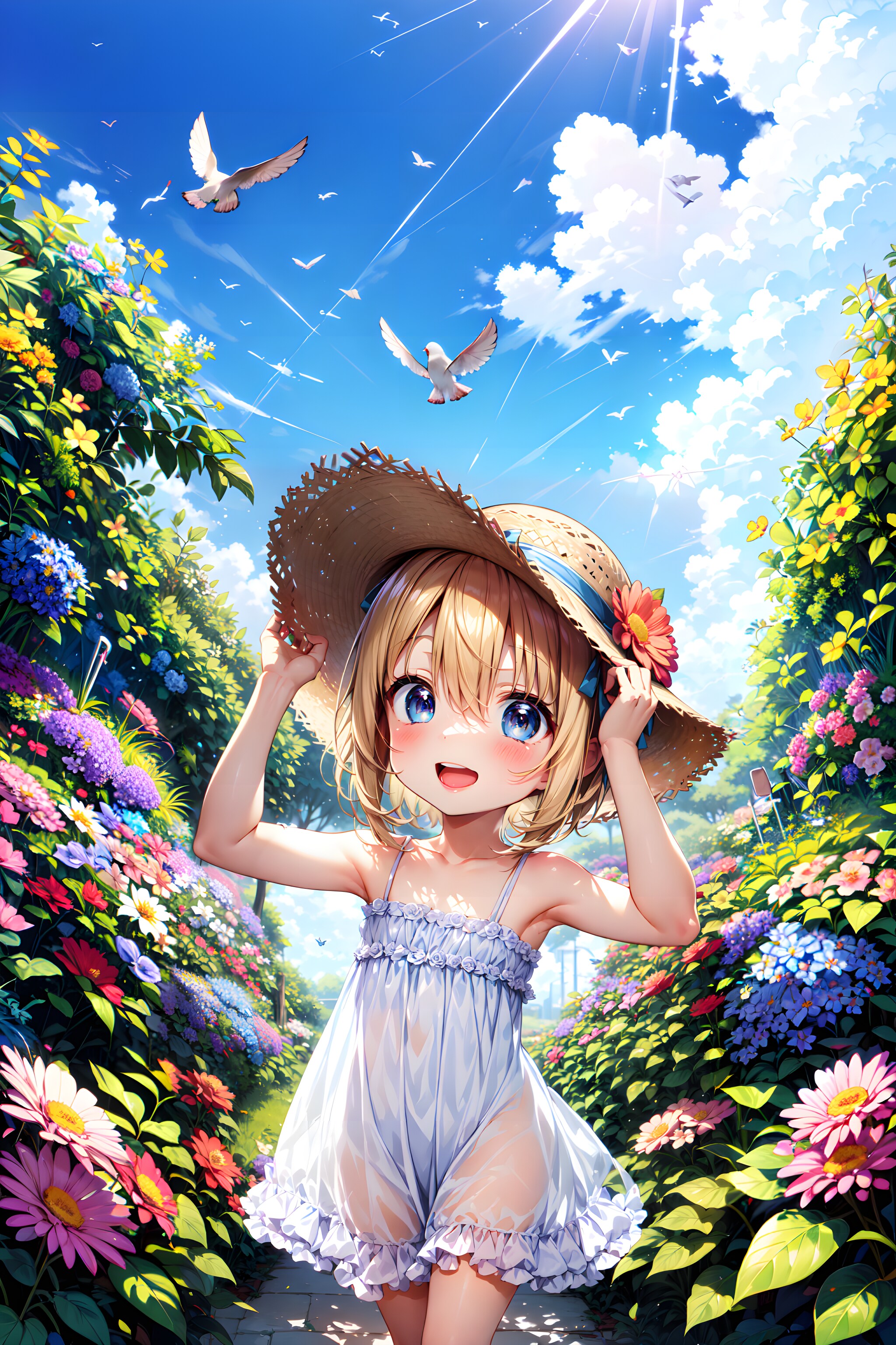 花畑の少女