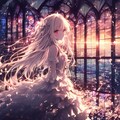 夕方の廃墟の教会 11枚目