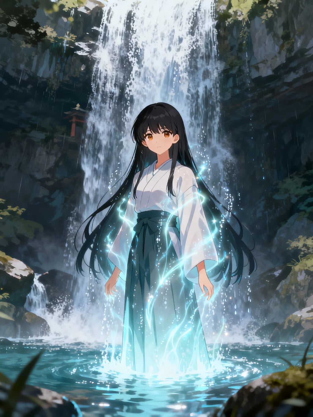 普段の行いが悪過ぎて滝行させられるさくらちゃん