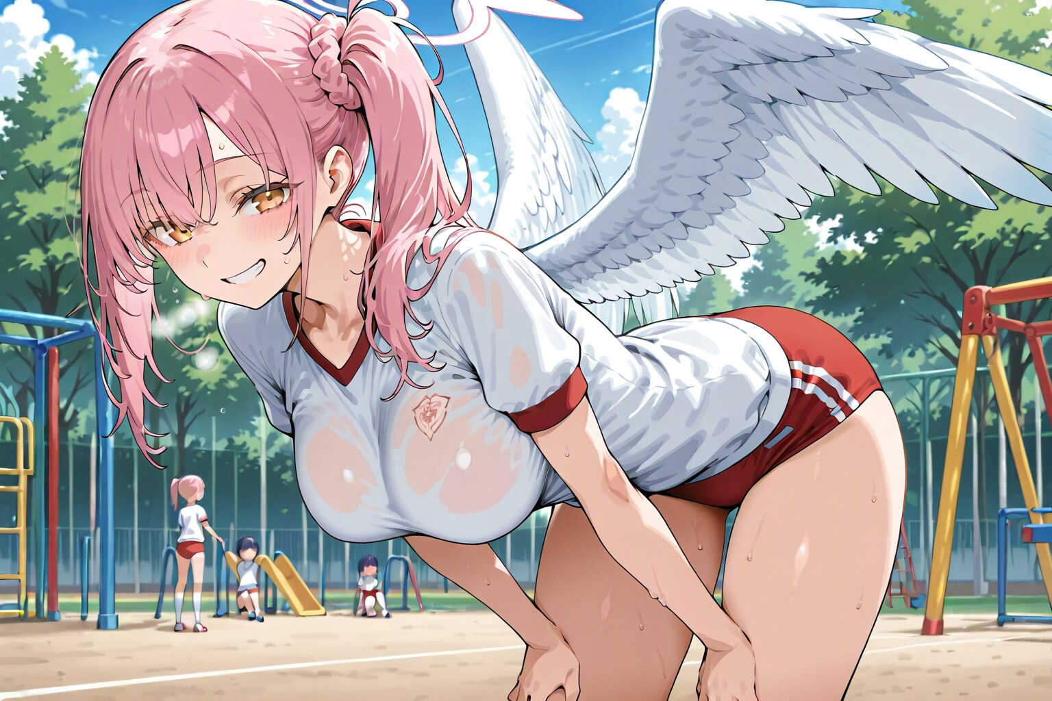 運動系巨乳の姉と文系貧乳の妹天使