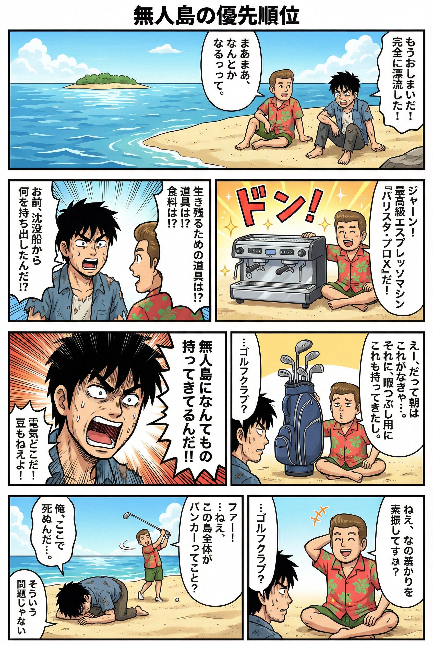 AI丸投げ無人島漫画