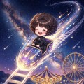 夢の中で空の遊園地へ⭐ 3枚目