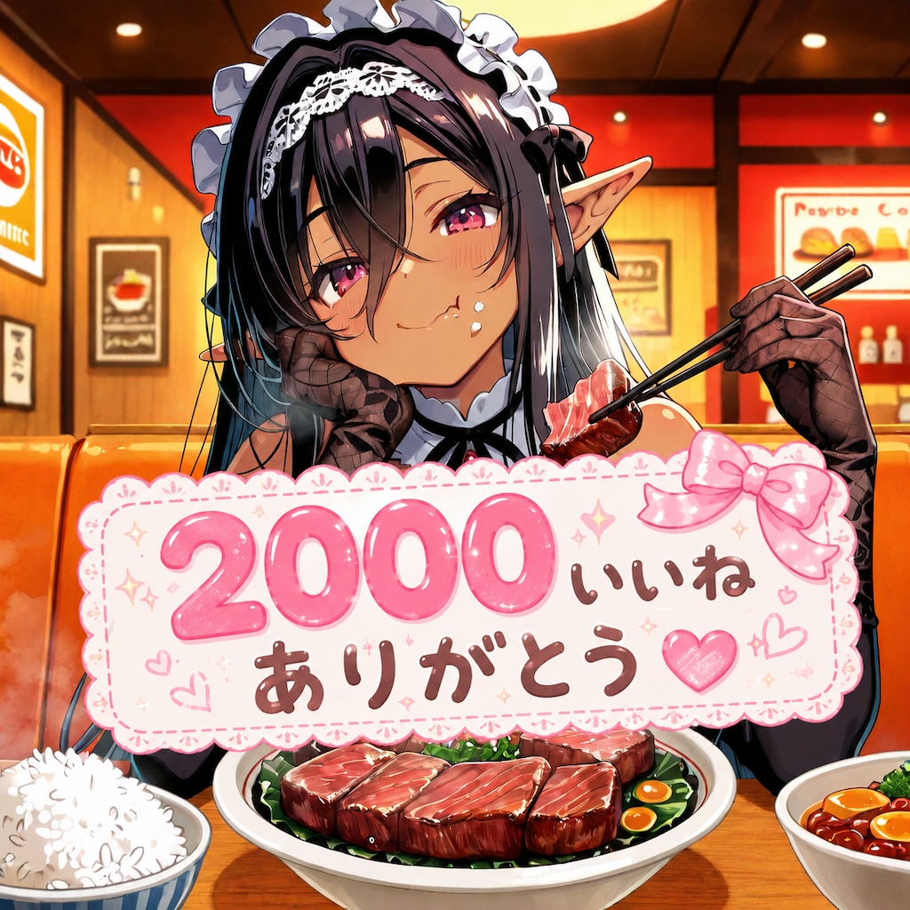 2000いいねありがとうございます！