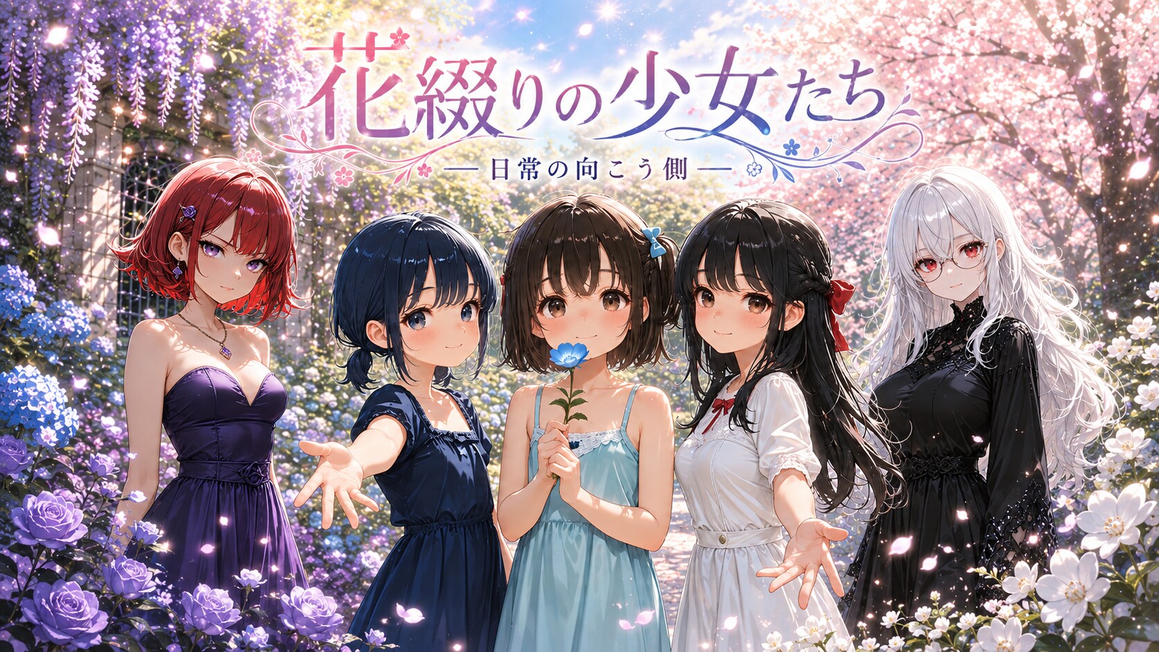 花綴りの少女たち ― OPタイトル―