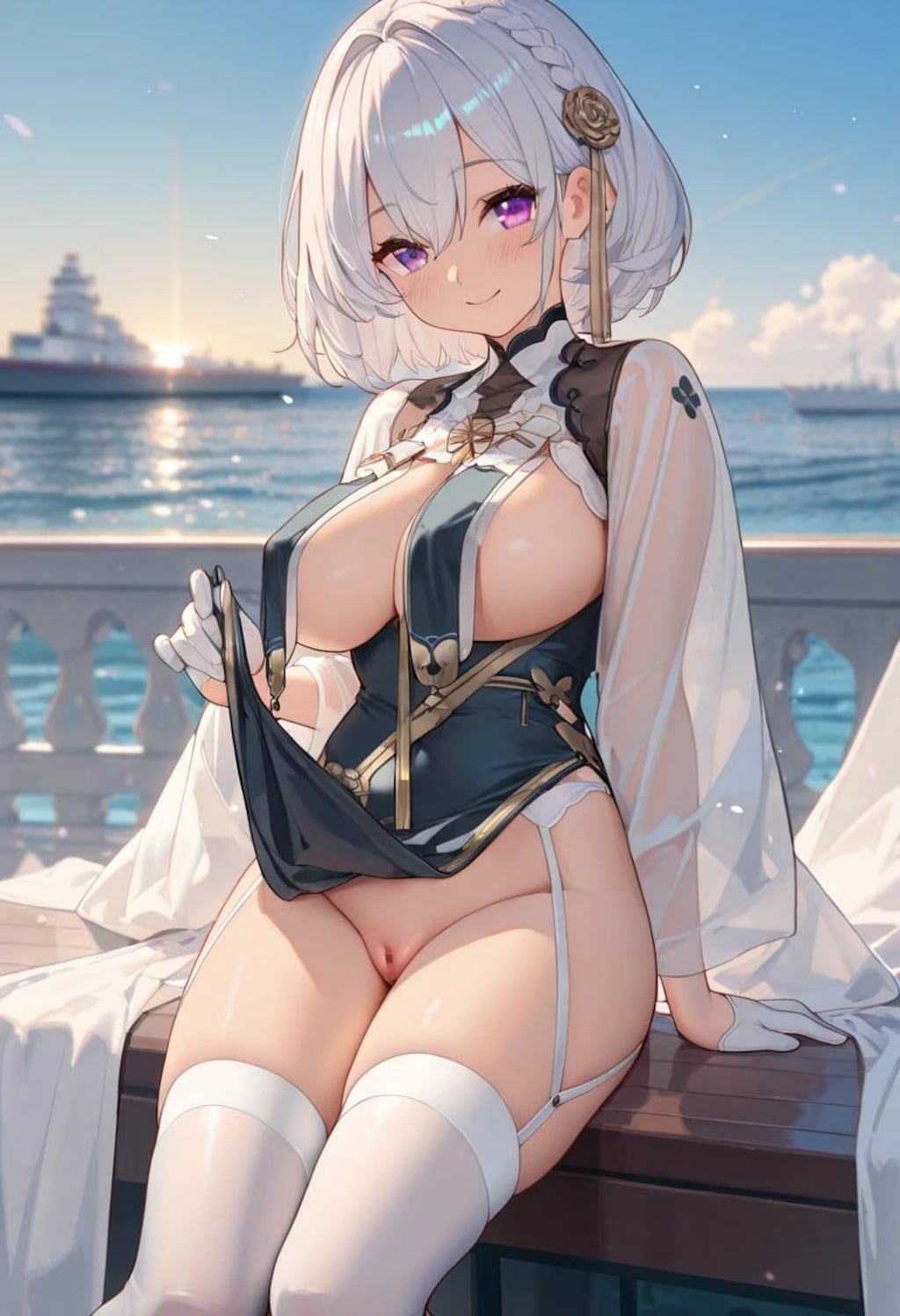 ちっぱいと爆乳《アズールレーンコスプレSeaArtR-18》