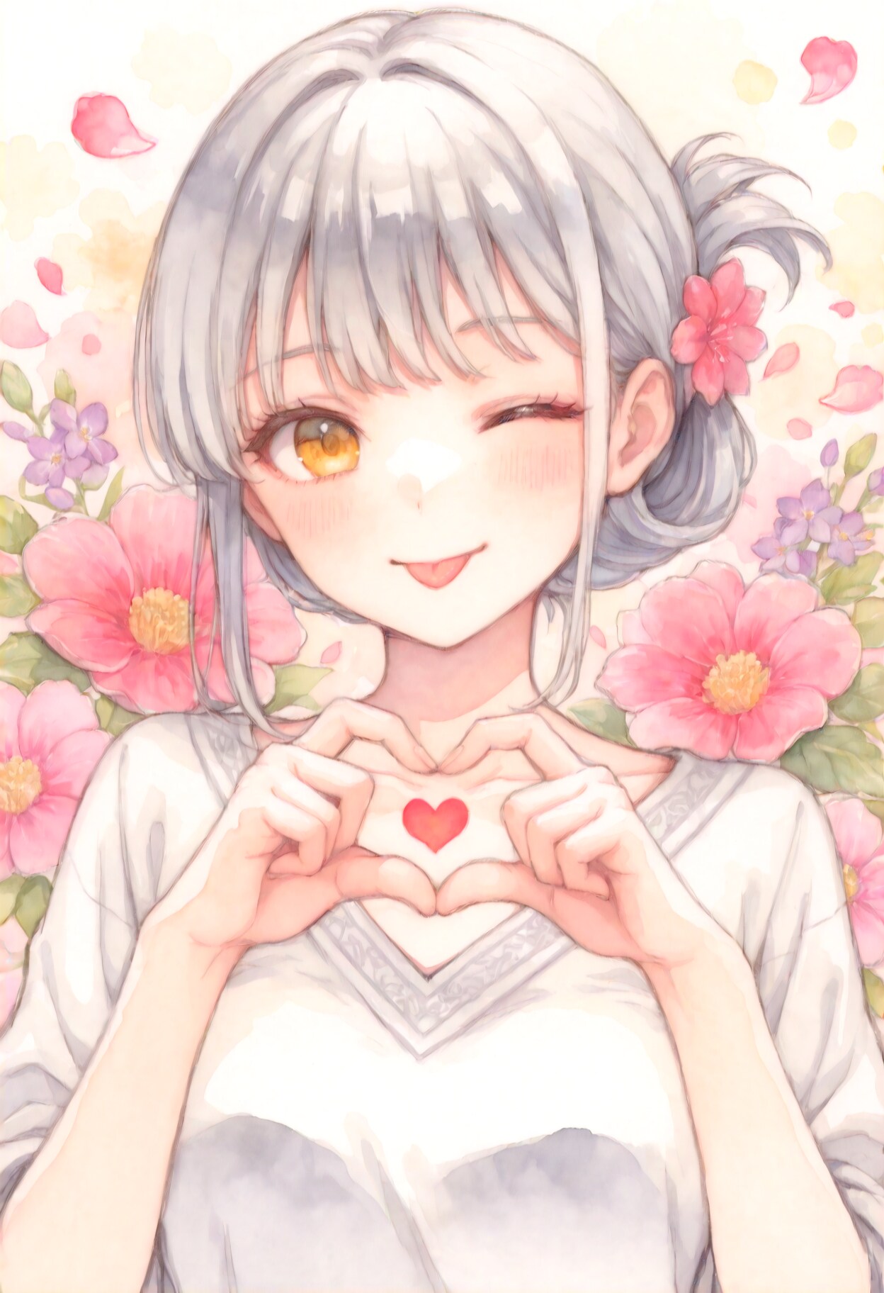看板娘　flowers