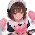 ハートバルーンとメイドさん 5枚目