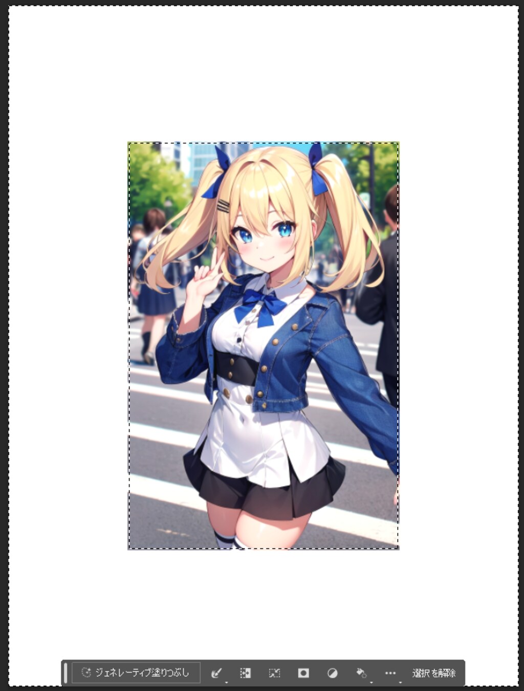 Photoshopの「ジェネレーティブ塗りつぶし」を試してみる