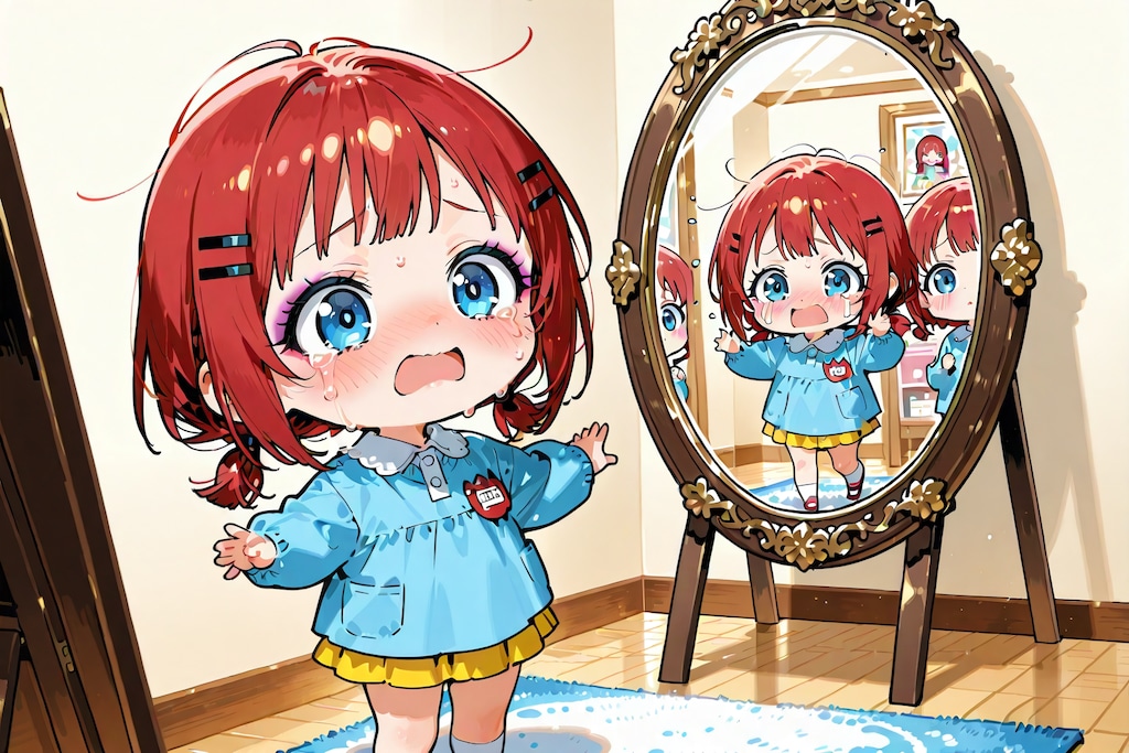 メイクに挑戦小鈴ちゃん