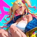 黒ギャルビッチスニーカー 2枚目