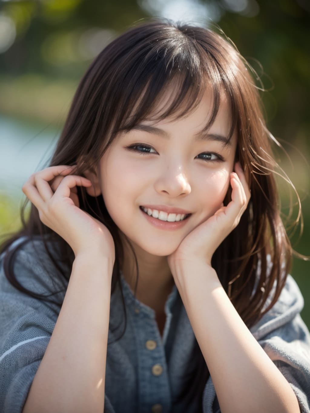微笑み