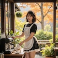 秋の紅葉カフェ 3 2枚目
