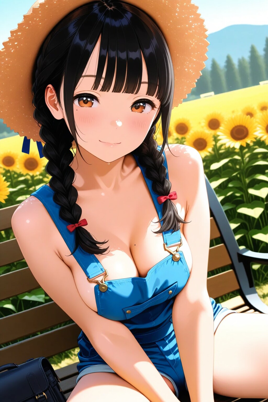 三つ編み少女