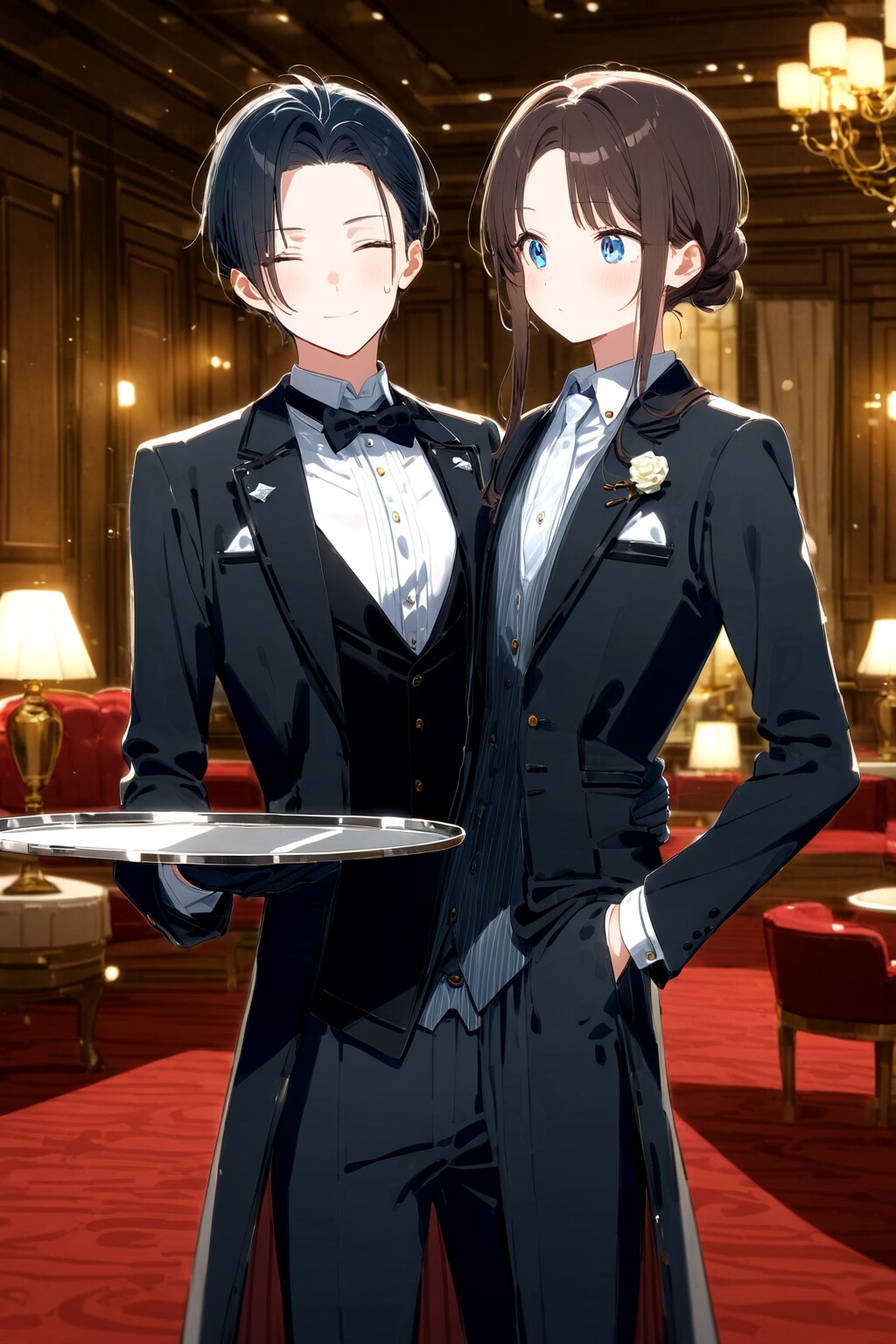 おんな執事 | の人気AIイラスト・グラビア