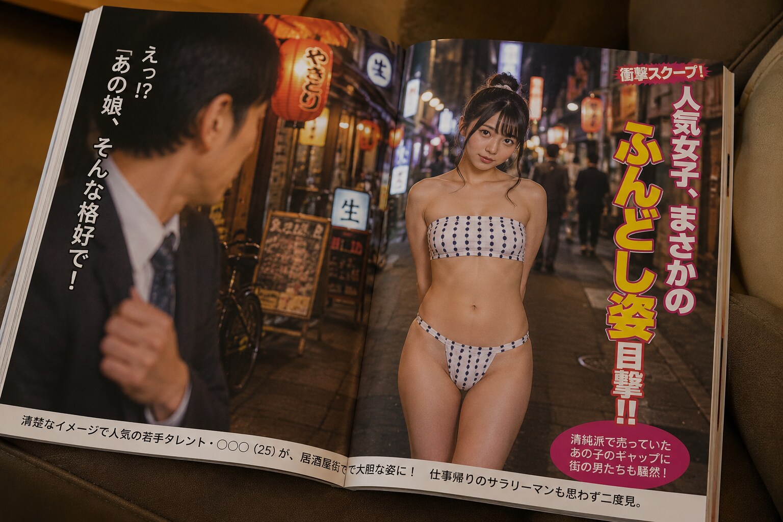 夜の街でのふんどしスクープ‼️