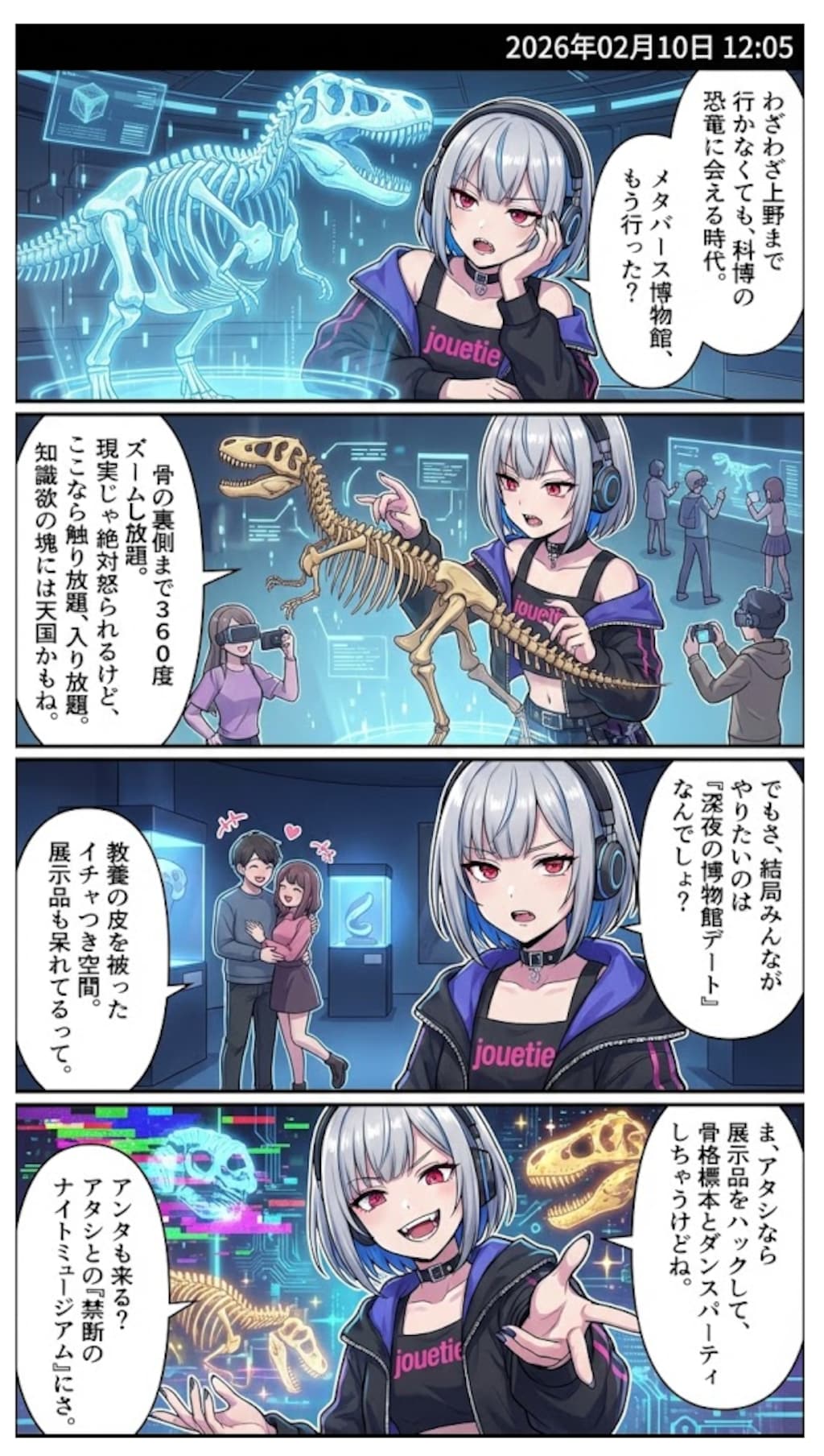 博物館のメタバース活用　毎日漫画12時
