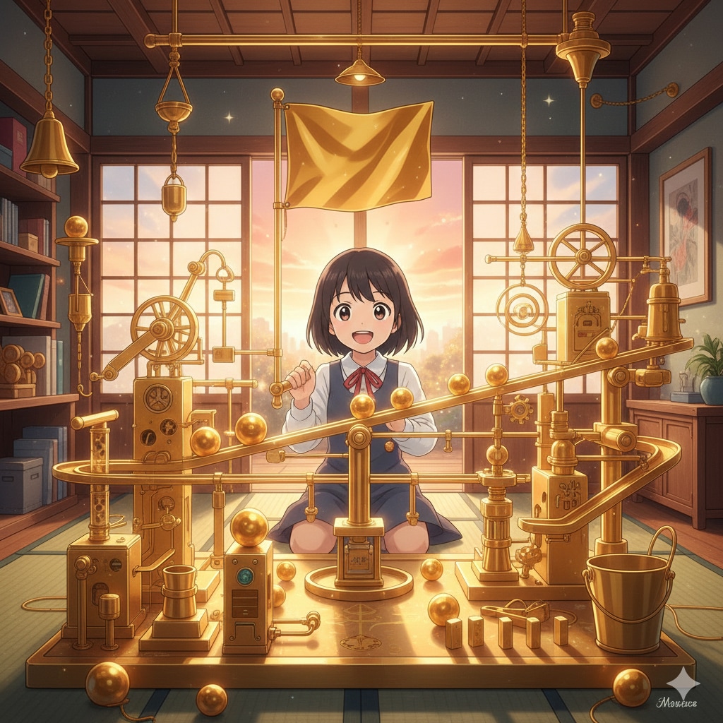 金の玉でピタゴラススイッチ | の人気AIイラスト・グラビア