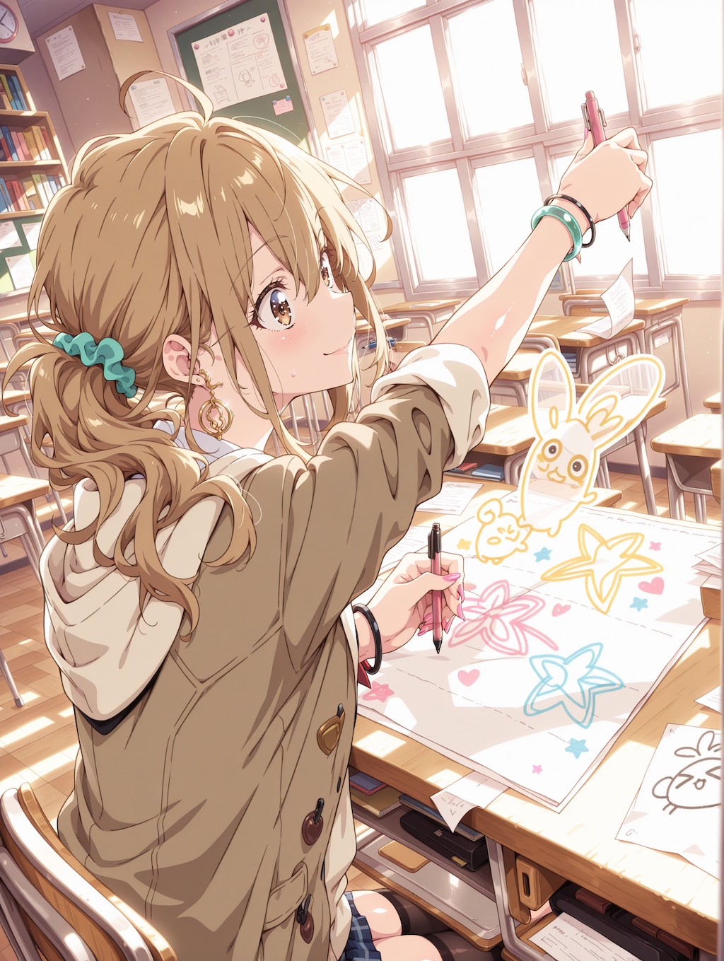 飛び出すイラスト