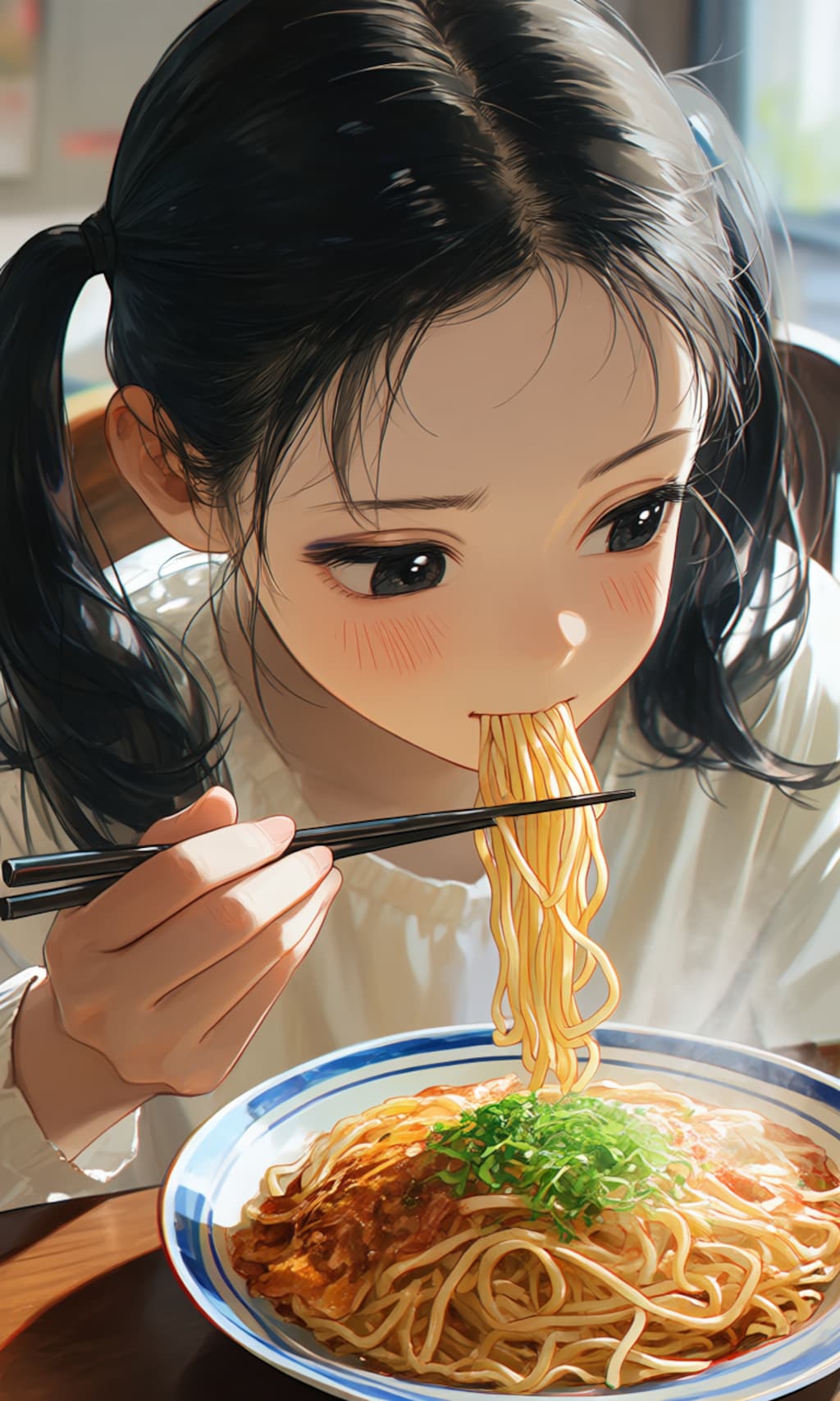 麺食い少女