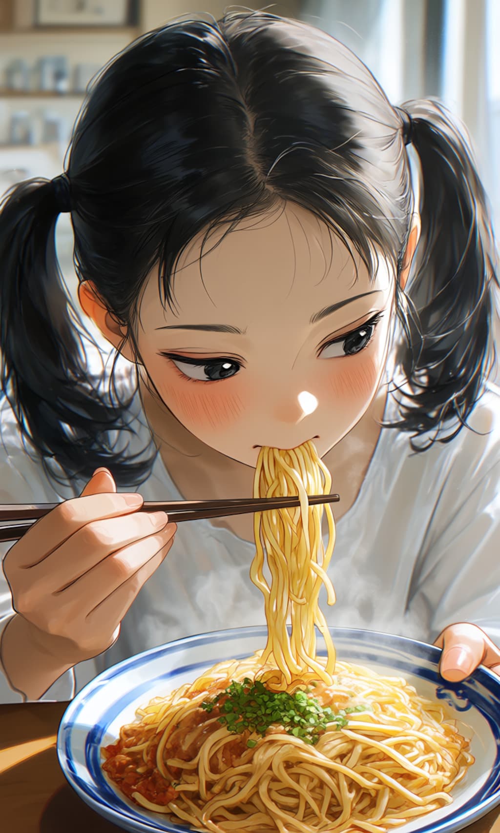 麺食い少女