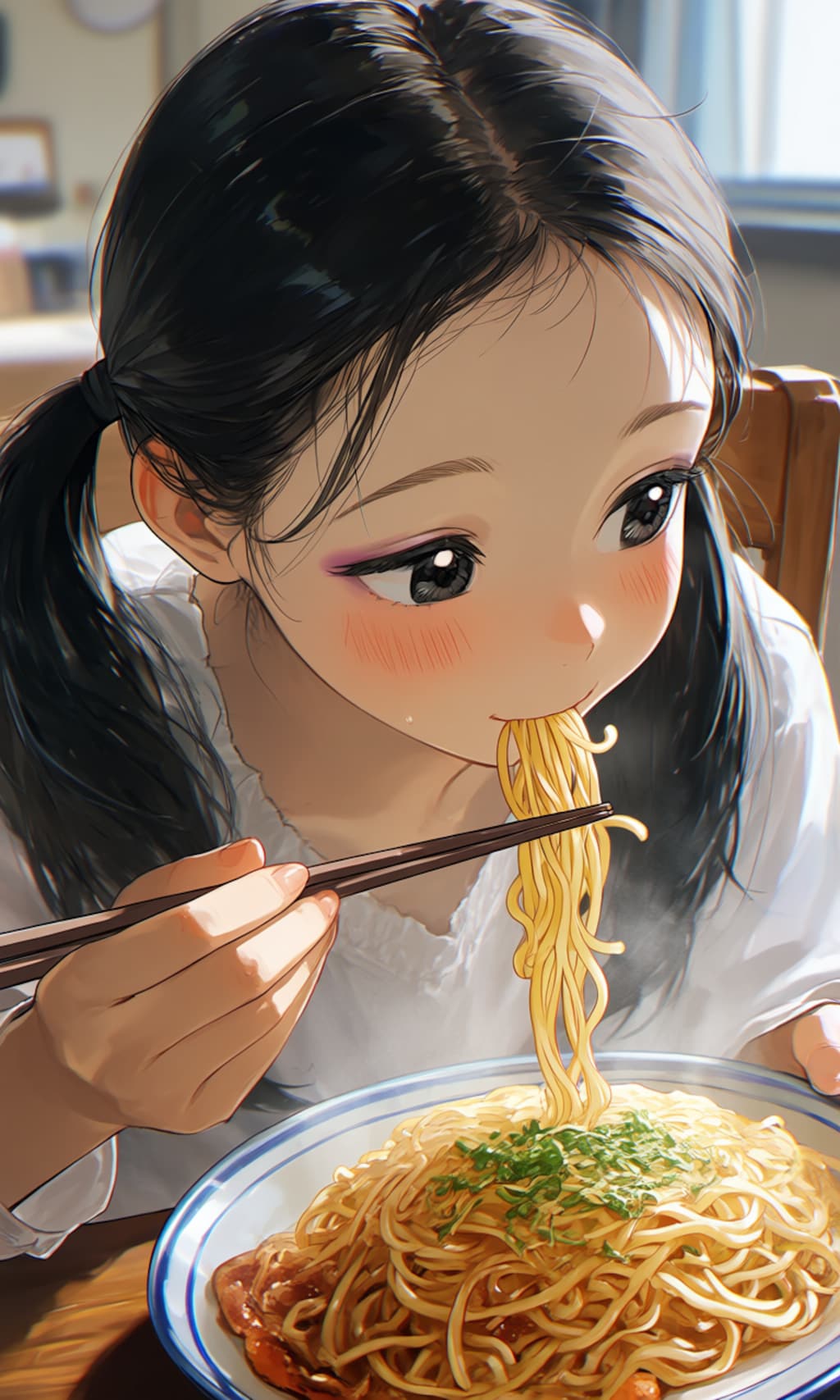 麺食い少女