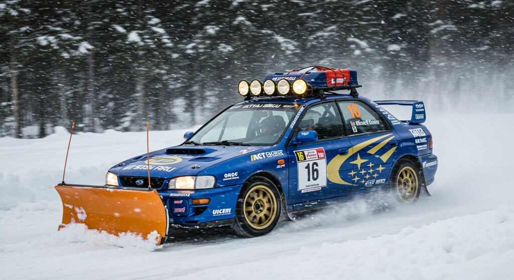 スバルインプレッサラリーカー除雪車