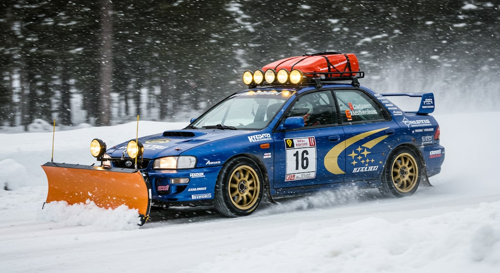 スバルインプレッサラリーカー除雪車