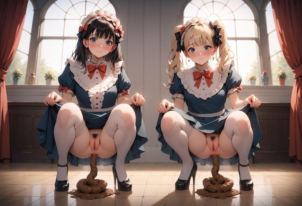 ロリィタ少女のうんち×２