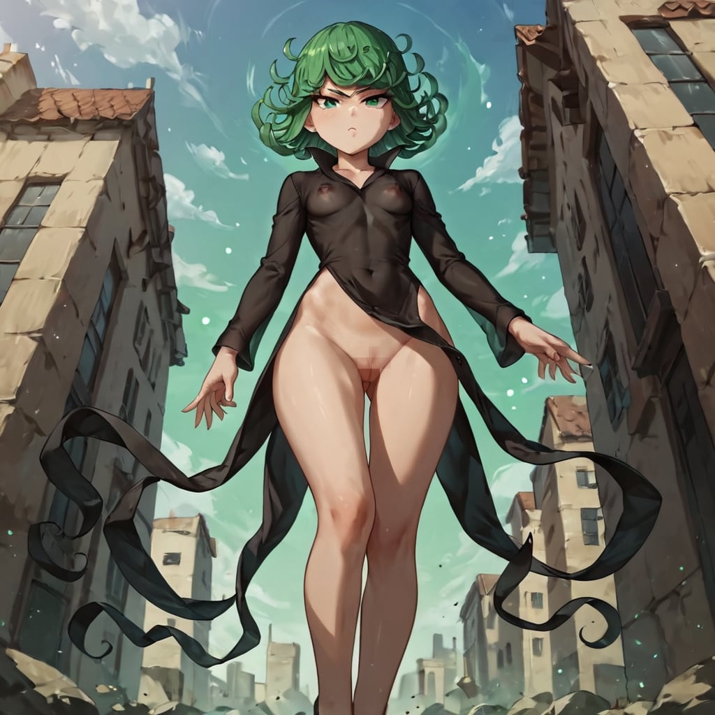 絶対領域をかけ忘れたタツマキさん