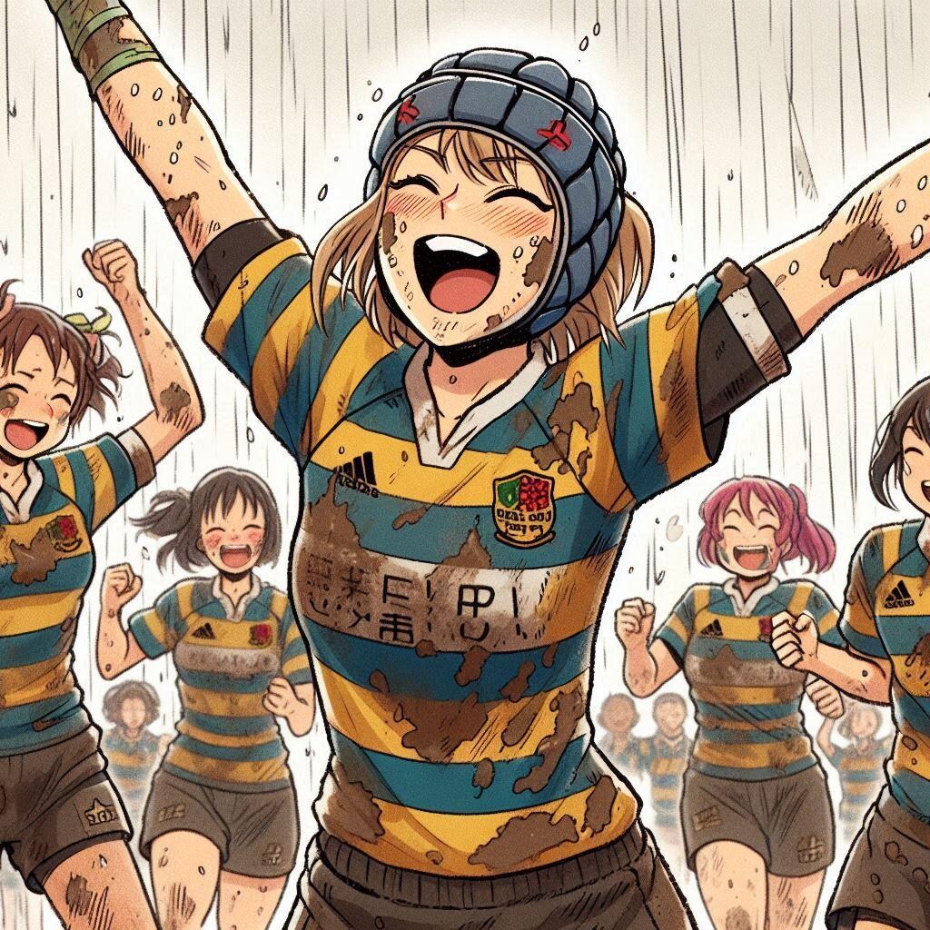 🏉泥まみれの女子ラグビー 143
