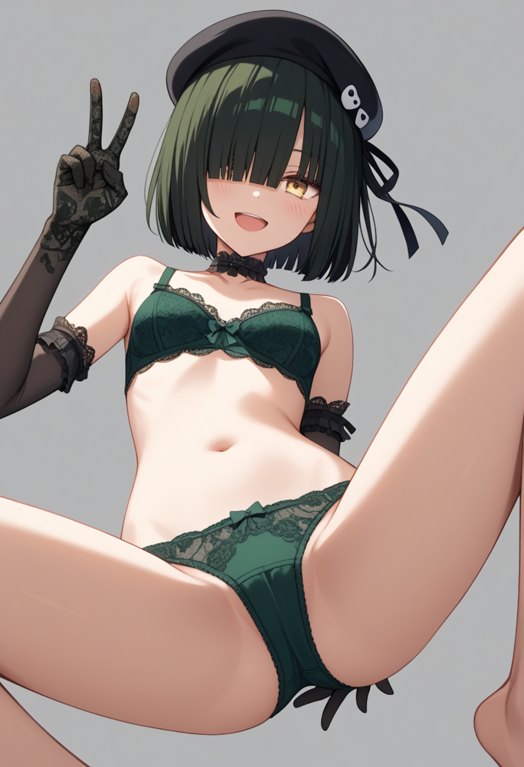 エッチなお祝い衣装を科学部の先輩に着てもらった。