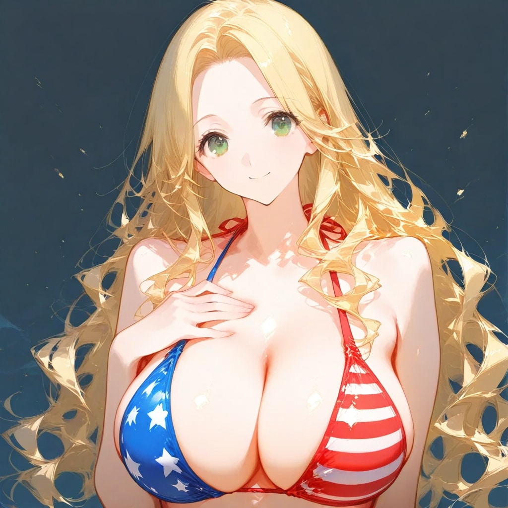 金髪星条旗ビキニ　2025/11/13