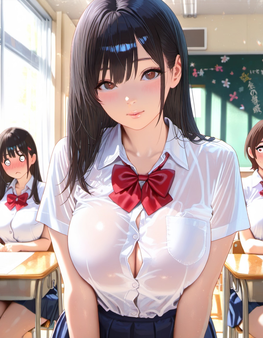 隠しきれないボリューム