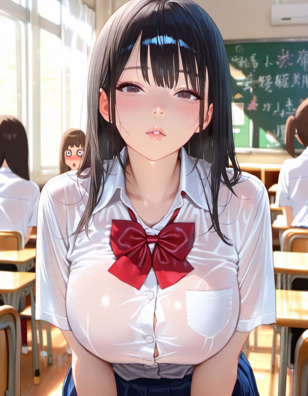 隠しきれないボリューム