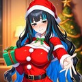 クリスマスプレゼント宅配サンタコスプレ湿度高い人妻 2枚目