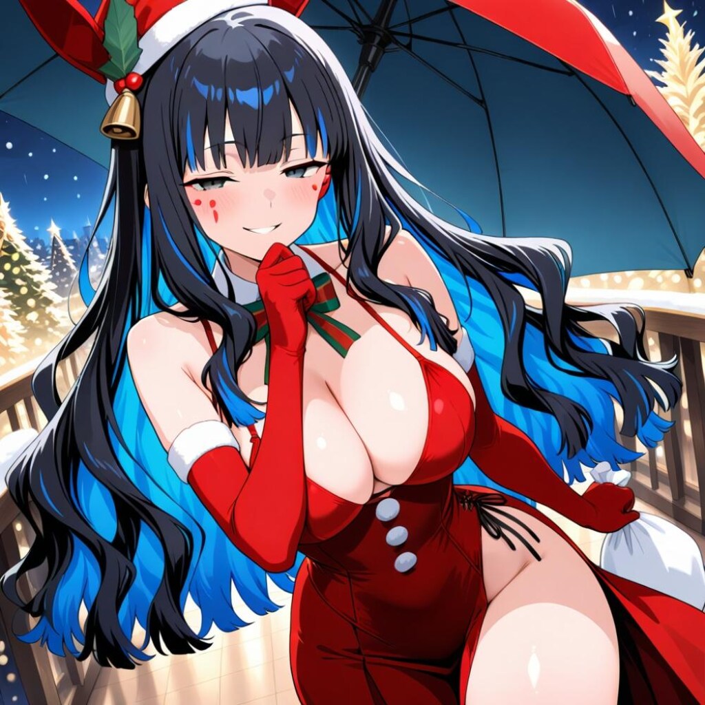 クリスマスプレゼント宅配サンタコスプレ湿度高い人妻