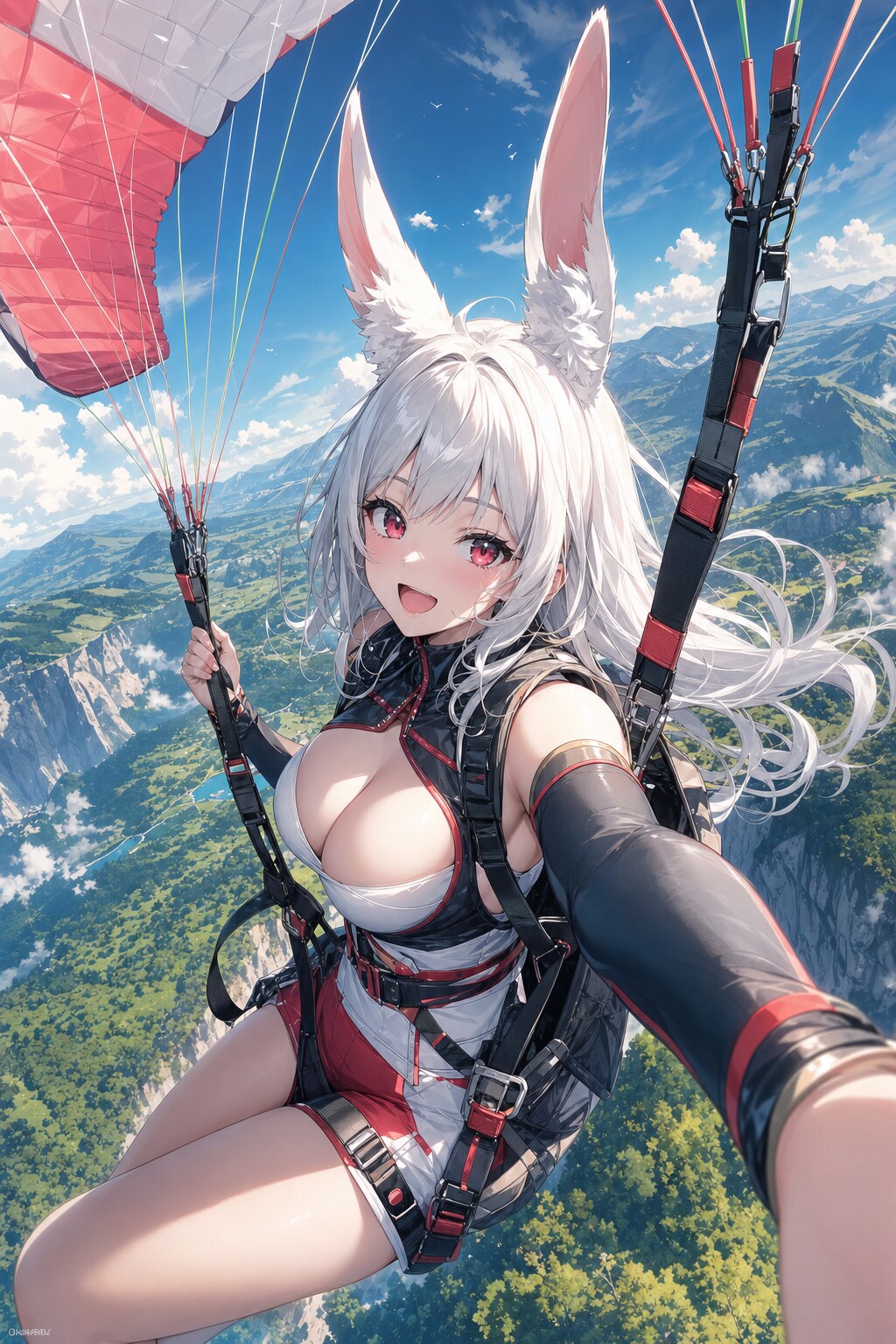 パラグライダーなのです🐰🎶
