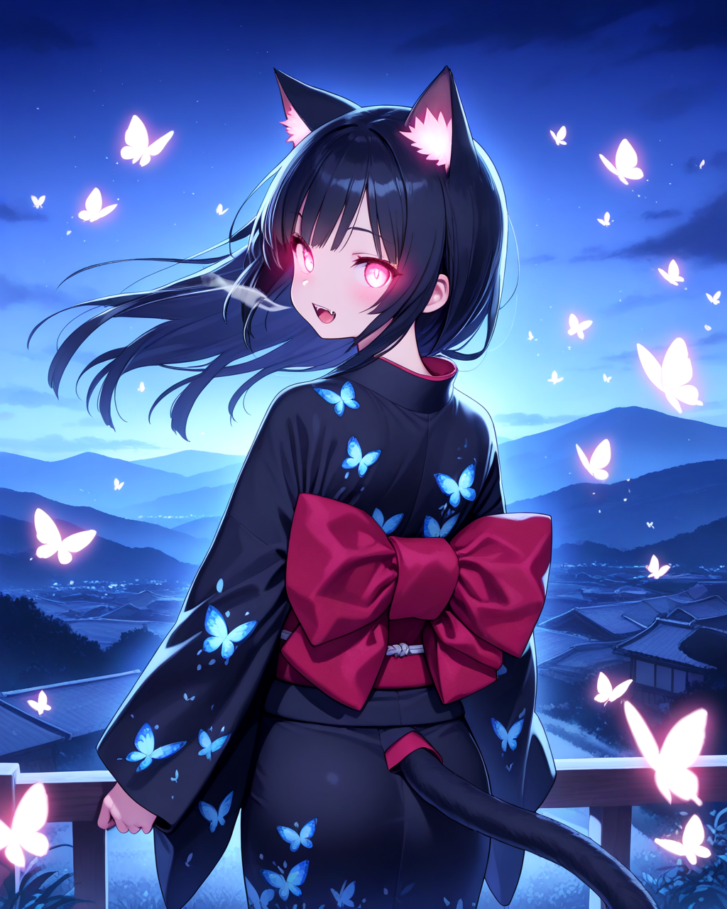 黒猫胡蝶 | の人気AIイラスト・グラビア