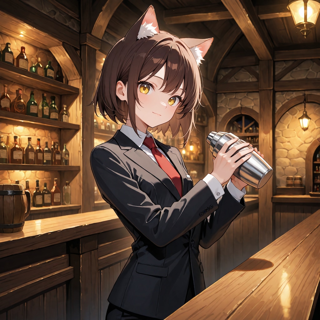 バーテンダー猫娘さん