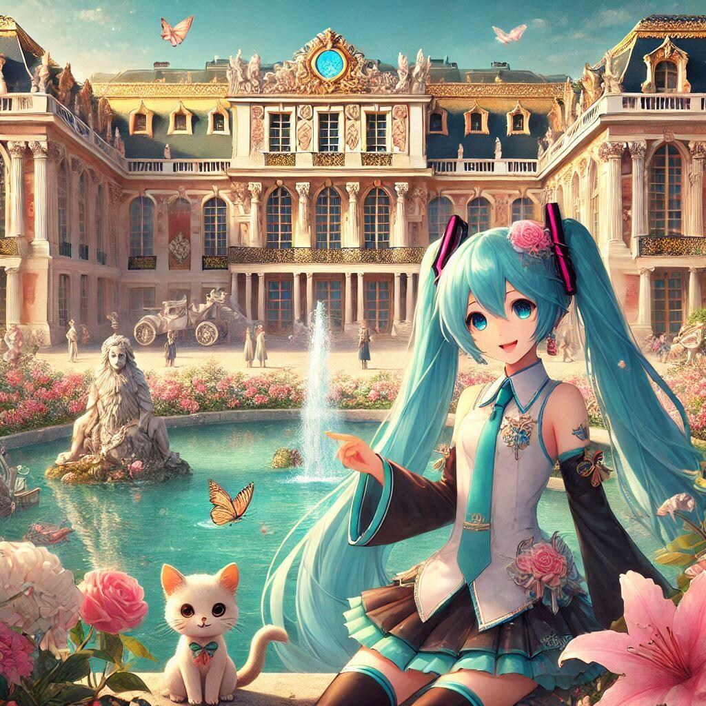 初音ミクとベルサイユ宮殿