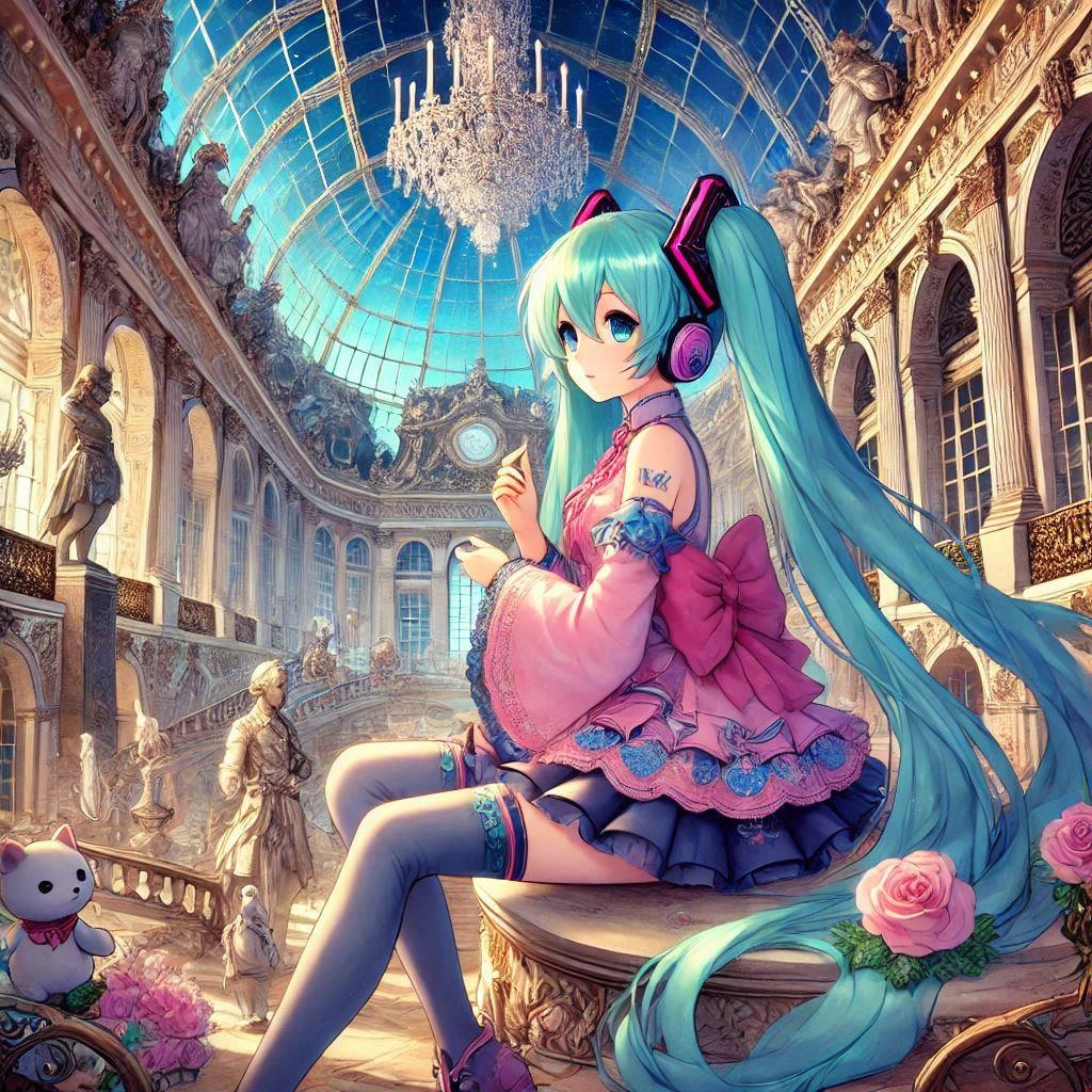初音ミクとベルサイユ宮殿