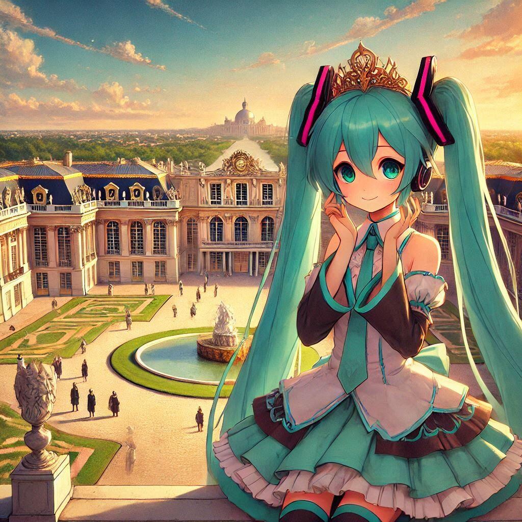 初音ミクとベルサイユ宮殿