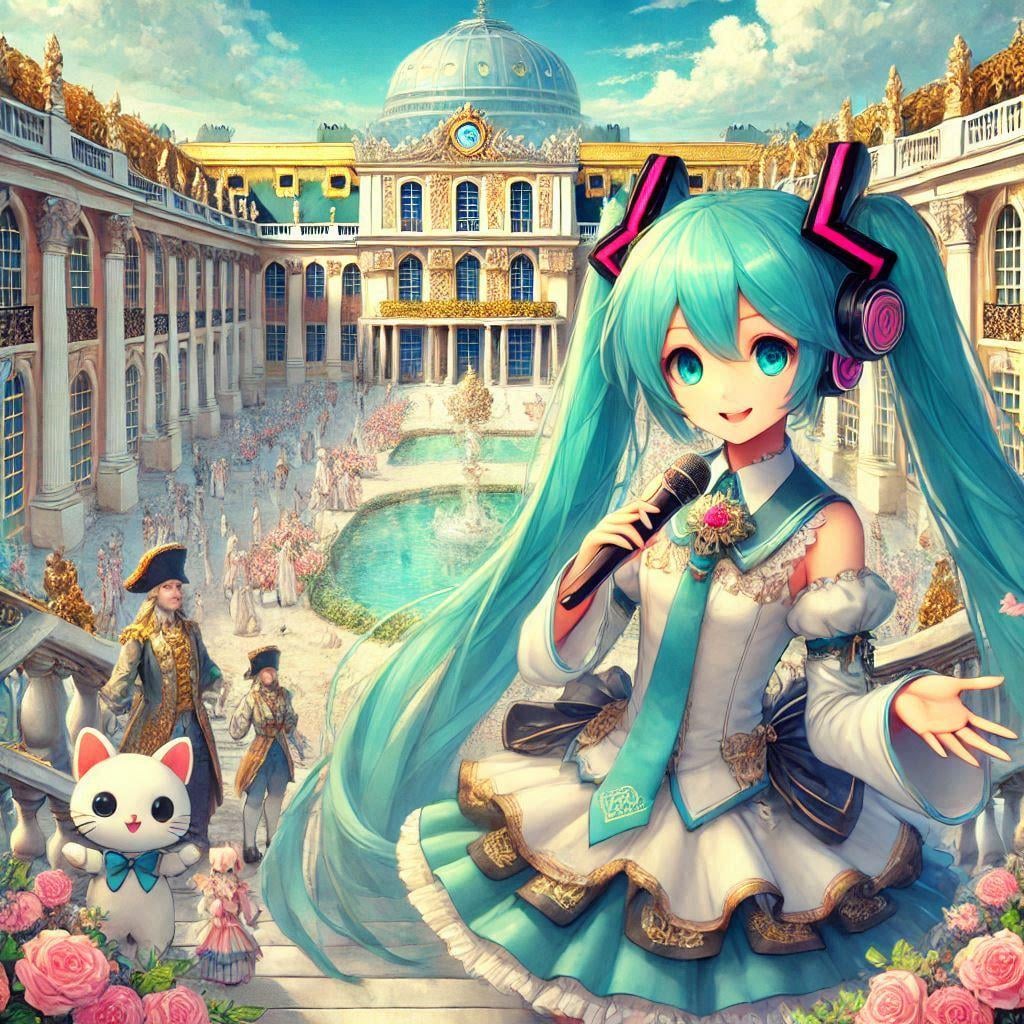 初音ミクとベルサイユ宮殿