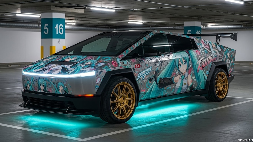 テスラサイバートラック初音ミク痛車