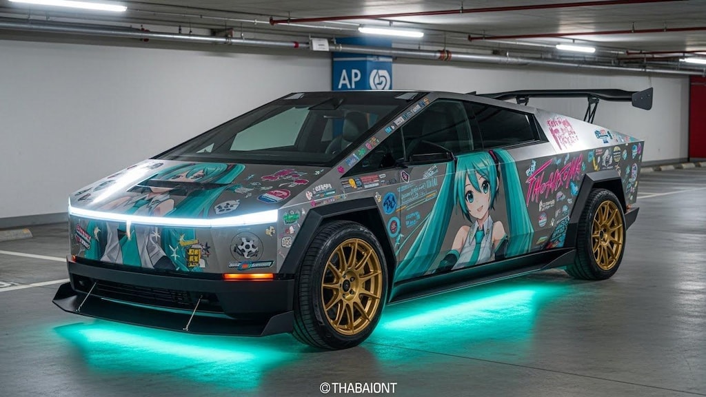 テスラサイバートラック初音ミク痛車