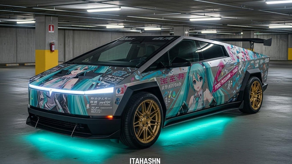 テスラサイバートラック初音ミク痛車