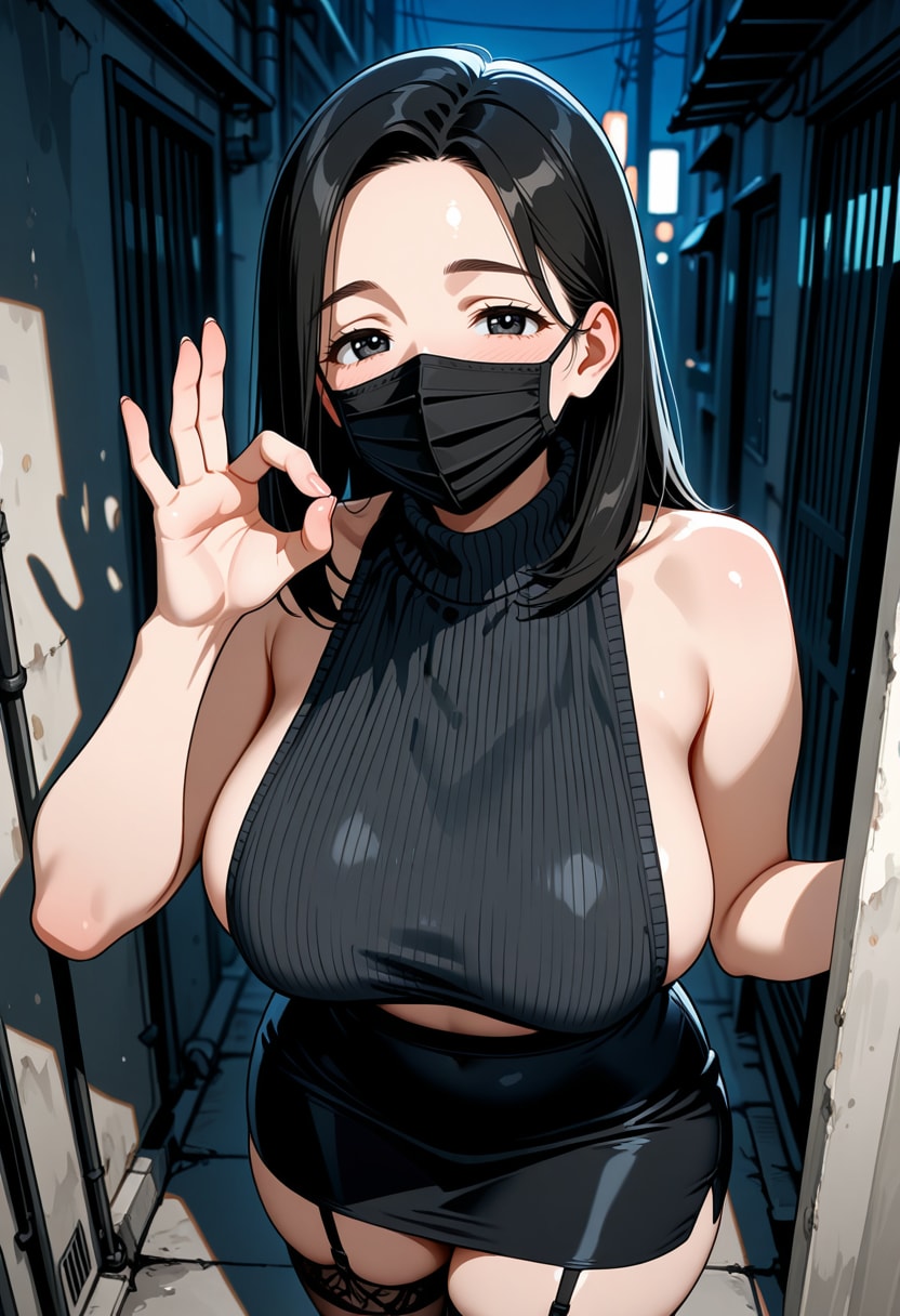 路地裏で立ちバック